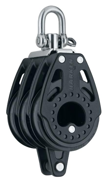 Harken 75mm Triple Block — Swivel, Becket