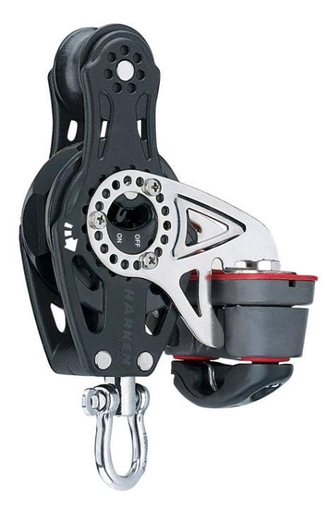 Harken 75mm Fiddle Ratchet Block — Swivel, Cam Cleat