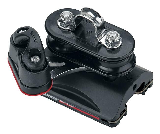 Harken 22mm Car — Pivoting Sheaves, Cam Cleat