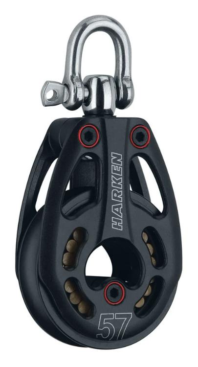 Harken 57mm Aluminum Low-Load Block — Swivel