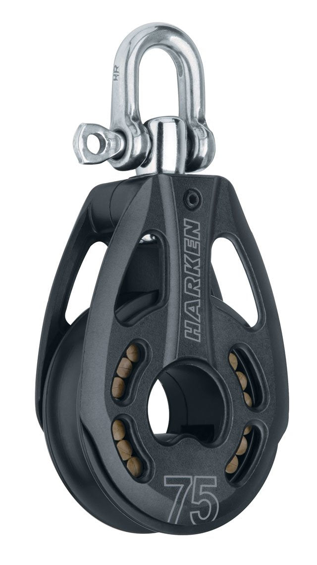 Harken 75mm Aluminum Block — Swivel