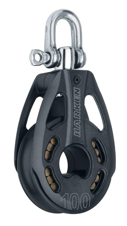 Harken 100mm Aluminum Block w/ Swivel