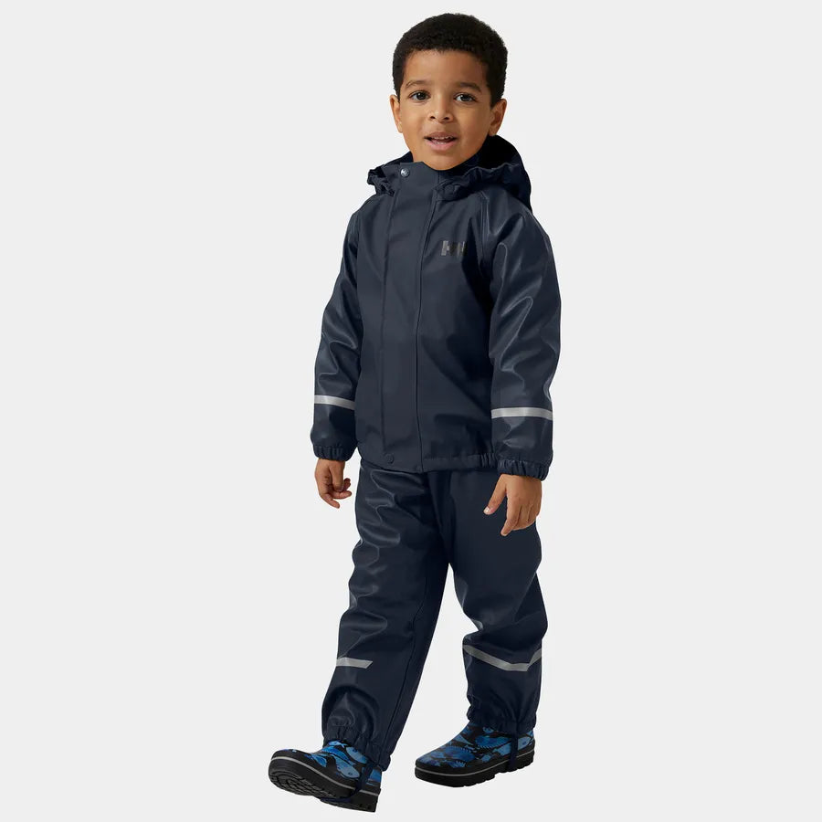 Helly Hansen Kids' Bergen Fleece-Lined Rain Set 2.0