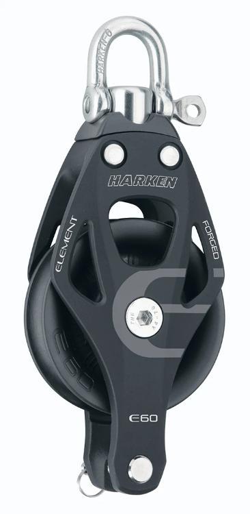 Harken 60mm Aluminum Element Block — Swivel