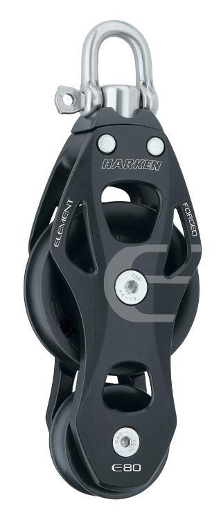 Harken 80mm Aluminum Element Fiddle Block — Swivel
