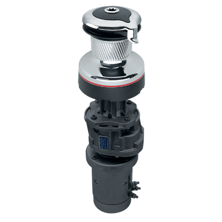 Harken 70 Electric Self-Tailing Radial Chrome Winch — 3 Speed