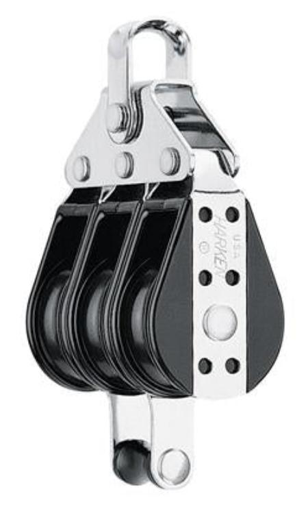 Harken 38mm Triple Big Bullet Block — Becket