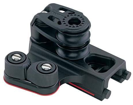 Harken 27mm End Control — Double Sheave, Cam Cleat, Set of 2