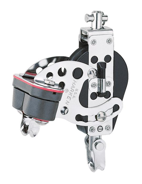 Harken 2.25" Hexa-Cat Base Block — Swivel, Cam Cleat