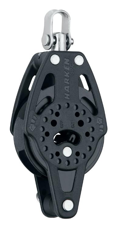 Harken 57mm Single Swivel Carbo Ratchet Block w- Becket