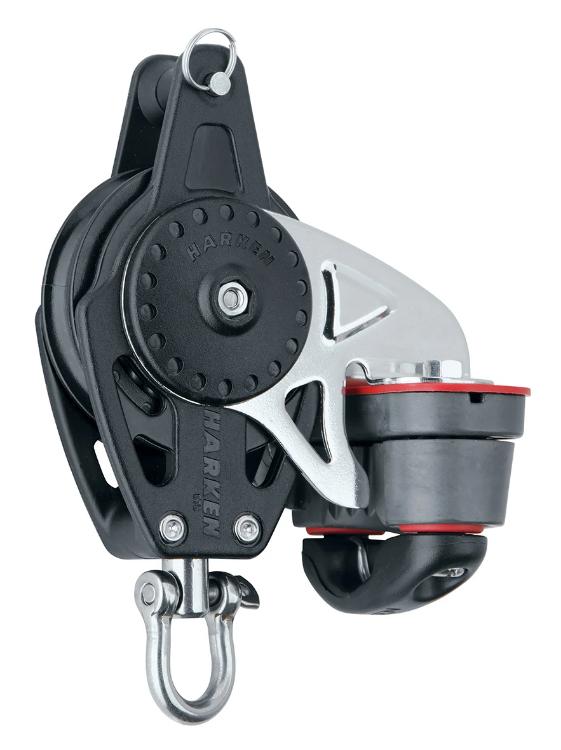 Harken 57mm Block — Swivel, Becket, Cam Cleat