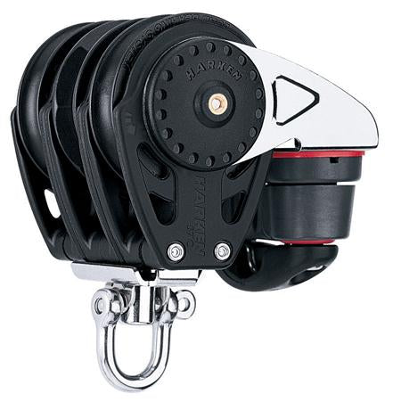 Harken 57mm Triple Ratchamatic® Block — Swivel, Cam Cleat