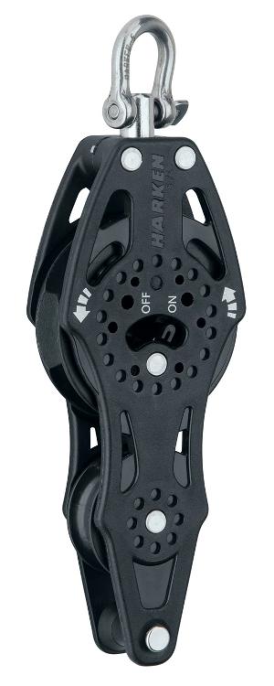Harken 57mm Fiddle Ratchet Block — Swivel, Becket