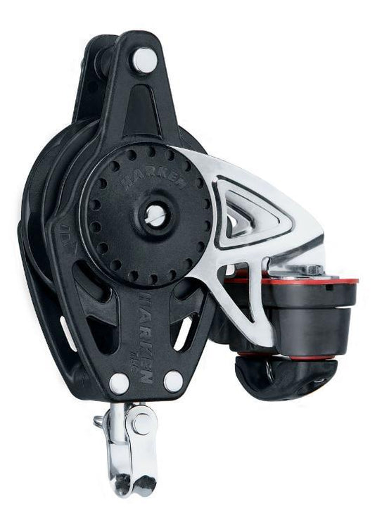 Harken 75mm Ratchamatic Block — Swivel, Becket, Cam Cleat