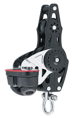 Harken 75mm Fiddle Block — Swivel, Becket, Cam Cleat