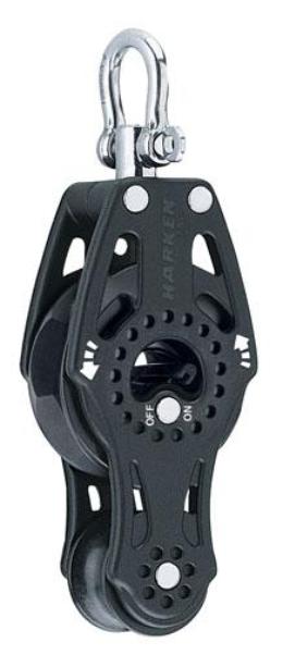 Harken 75mm Fiddle Ratchet Block — Swivel