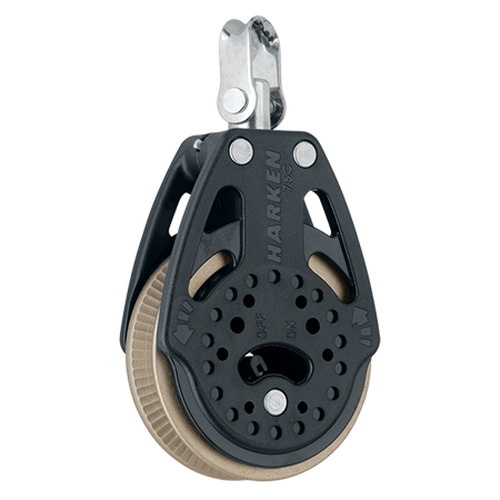 Harken 75mm Ratchet Block — Swivel, 1.5x Grip