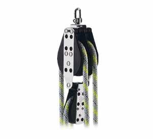 Harken 3.00" Double Block — Swivel, Becket, Cross Block