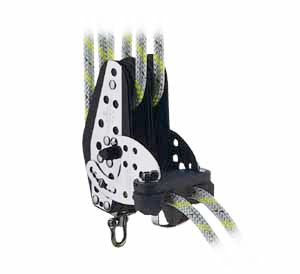 Harken 3.00" Double Fiddle Hexaratchet® Block — Swivel, Standup Base, Cam Cleat
