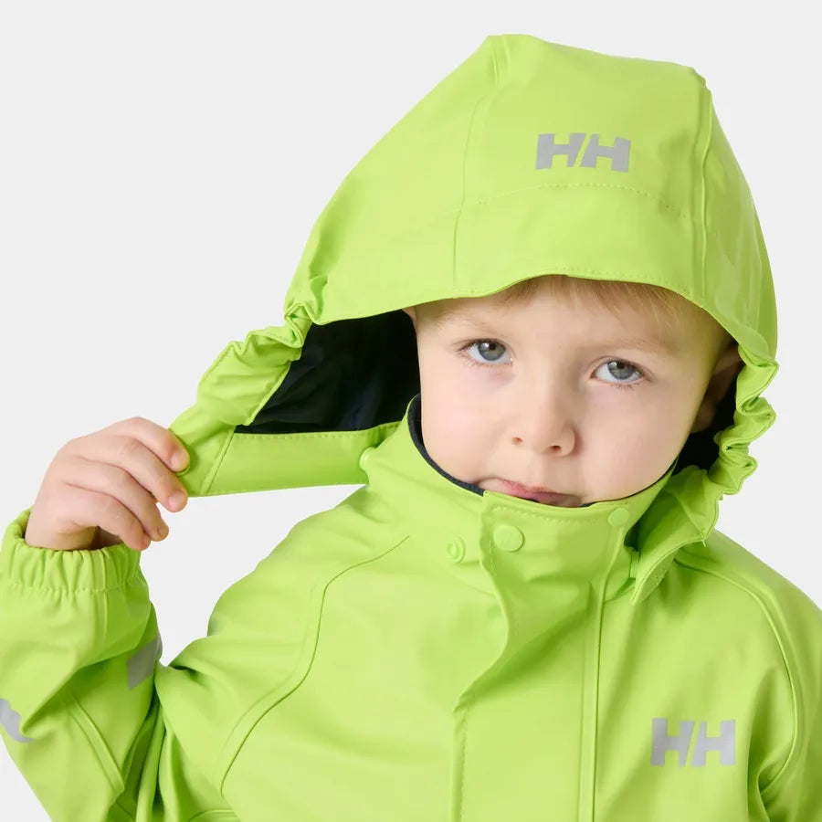 Helly Hansen Kids' Bergen Fleece-Lined Rain Set 2.0