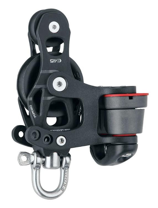 Harken 45mm Aluminum Element Fiddle Block — Swivel, Cam Cleat