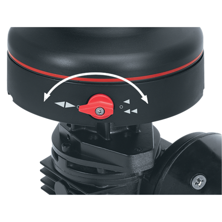 Harken 46 Electric Self-Tailing Rewind Radial Winch - Reverse Speed - All Chrome