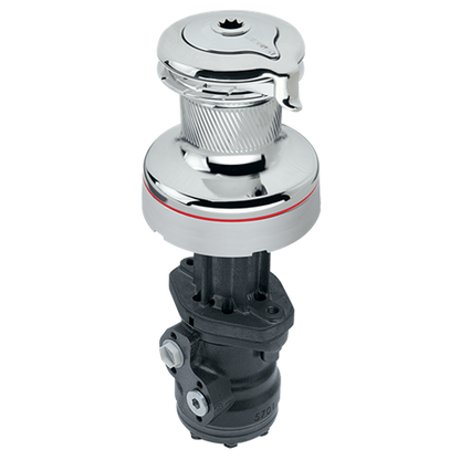 Harken 60 Hydraulic Self-Tailing Radial All-Chrome Winch — 2 Speed, Vertical
