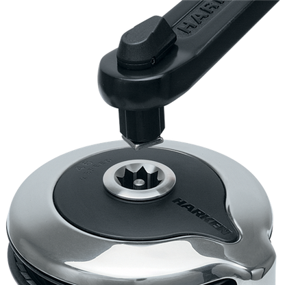 Harken 40 Electric Self-Tailing Rewind™ Radial Winch — Reverse Speed - All Chrome