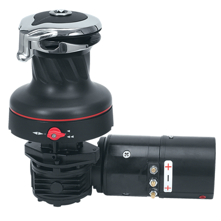 Harken 46 Electric Self-Tailing Rewind™ Radial Aluminum Winch — Reverse Speed