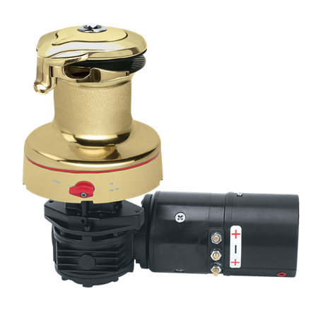 Harken 60 Electric Self-Tailing Rewind™ Radial Bronze Winch — Reverse Speed