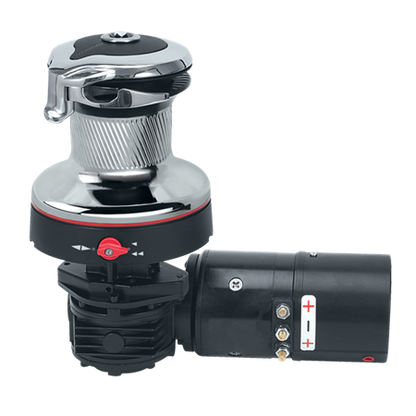 Harken 40 Electric Self-Tailing Rewind™ Radial Chrome Winch — Reverse Speed