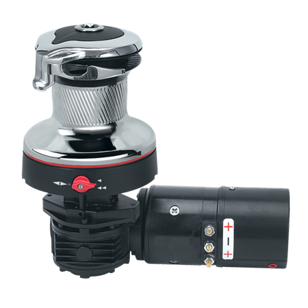 Harken 46 Electric Self-Tailing Rewind™ Radial Winch — Reverse Speed, Chrome