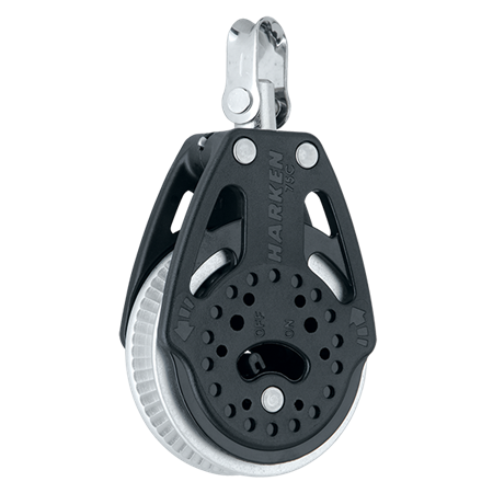 Harken 75mm Ratchet Block — Swivel, 2x Grip
