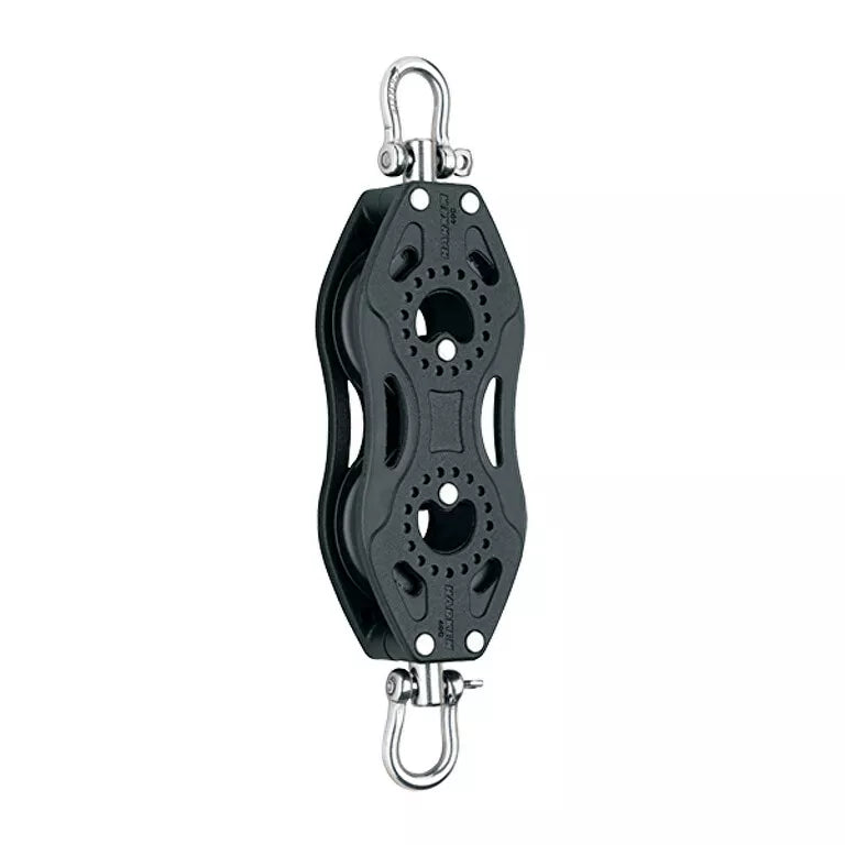 Harken 40 mm Carbo Double Swivel Symmetrical Fiddle, Fishing Pulley