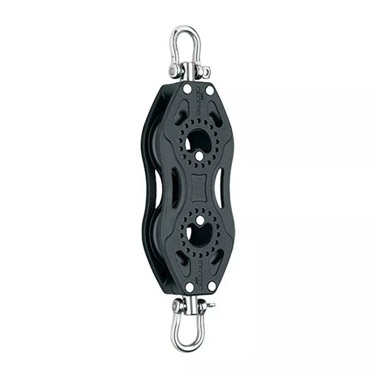 Harken 40 mm Carbo Double Swivel Symmetrical Fiddle, Fishing Pulley